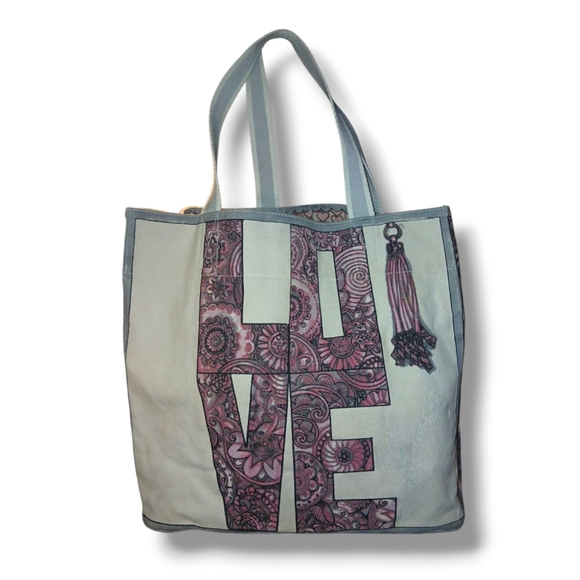 Brighton Handbags - LIKE NEW Brighton "LOVE Is In Bloom" Canvas Tote